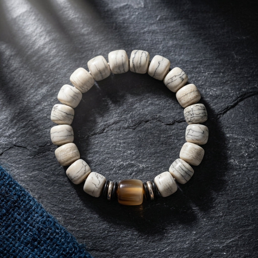 Tibetan Natural Yak Bone Bracelet