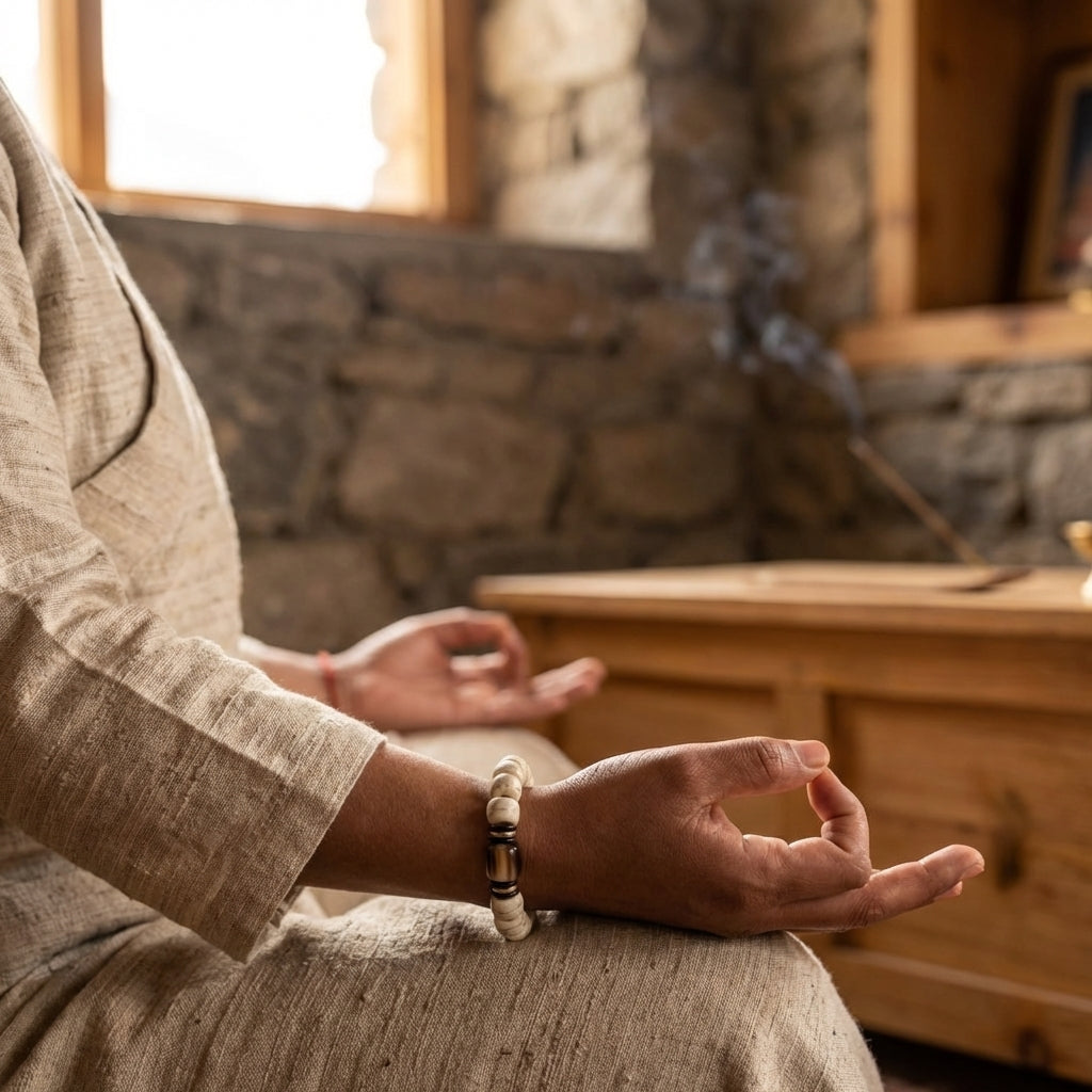 Tibetan Natural Yak Bone Bracelet